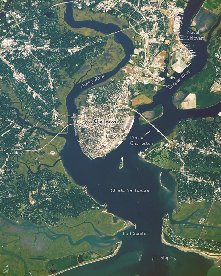 West Ashley, SC - Soubor:ISS053-E-20193 (Charleston).jpg – Wikipedie